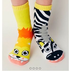 Pals Lion Zebra Kids Socks - Fits kids 4-6 yrs